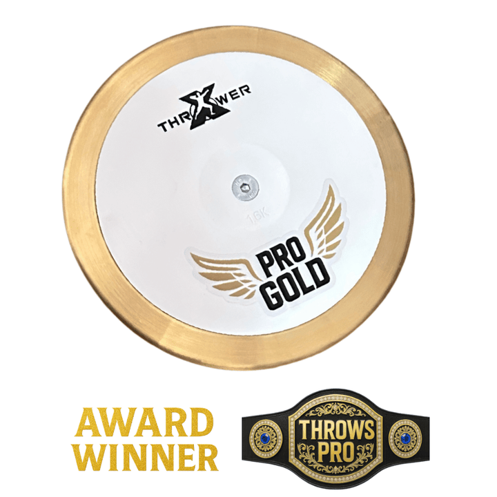 Buy 1.6k Discus High School Boys | Pro Gold | Very High Rim Weight - Throws Pro Fast Shipping