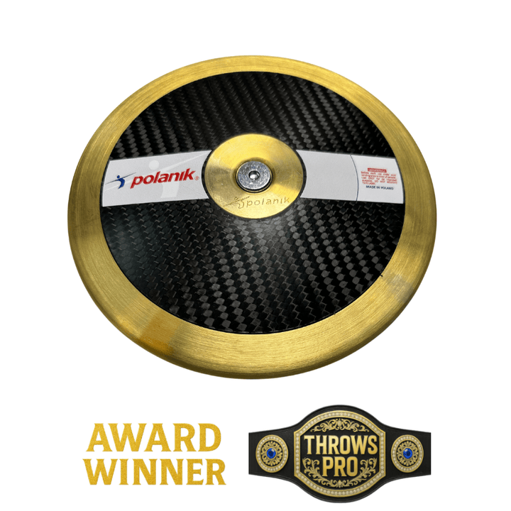 Buy Discus Polanik Gold Carbon | Best High Spin Discus | Champion Proven - Throws Pro Fast Shipping