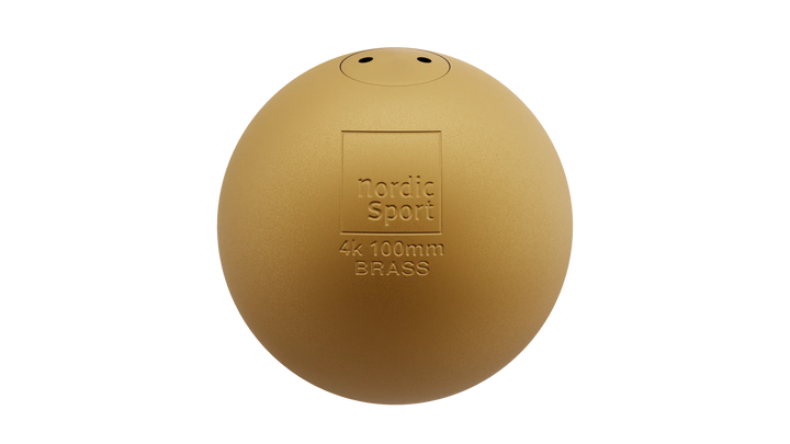 Nordic Brass Shot Put | Small Diameter 4k 7.26k - Throws Pro