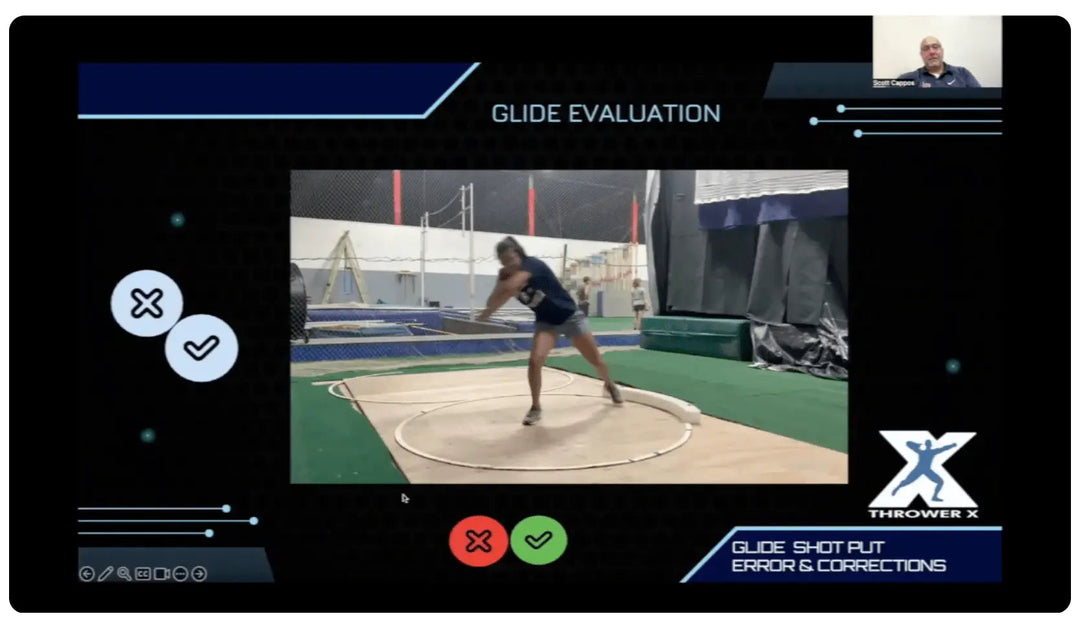 Glide Shot Put Drills Common Errors and Corrections - Throws Pro