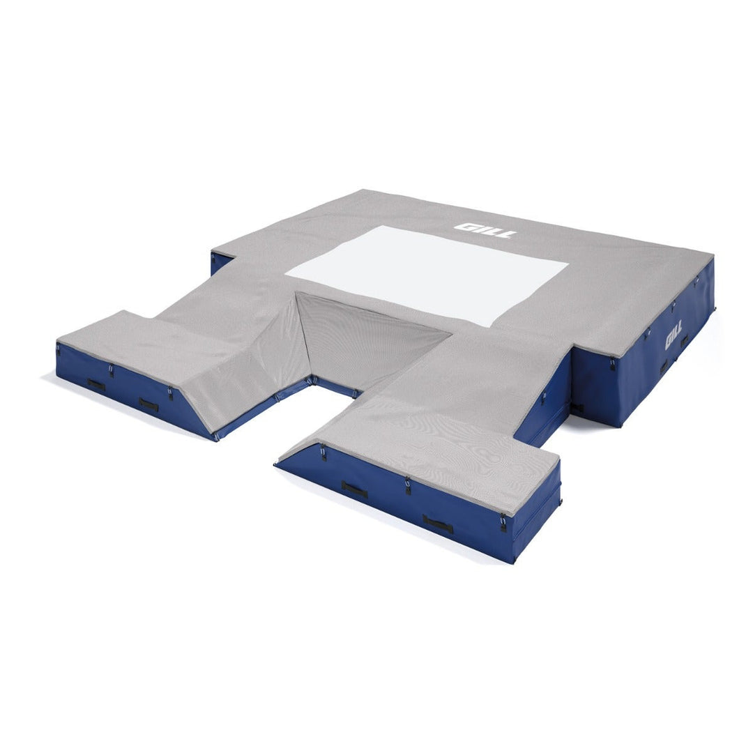 Gill G1 pole vault landing system with top pad