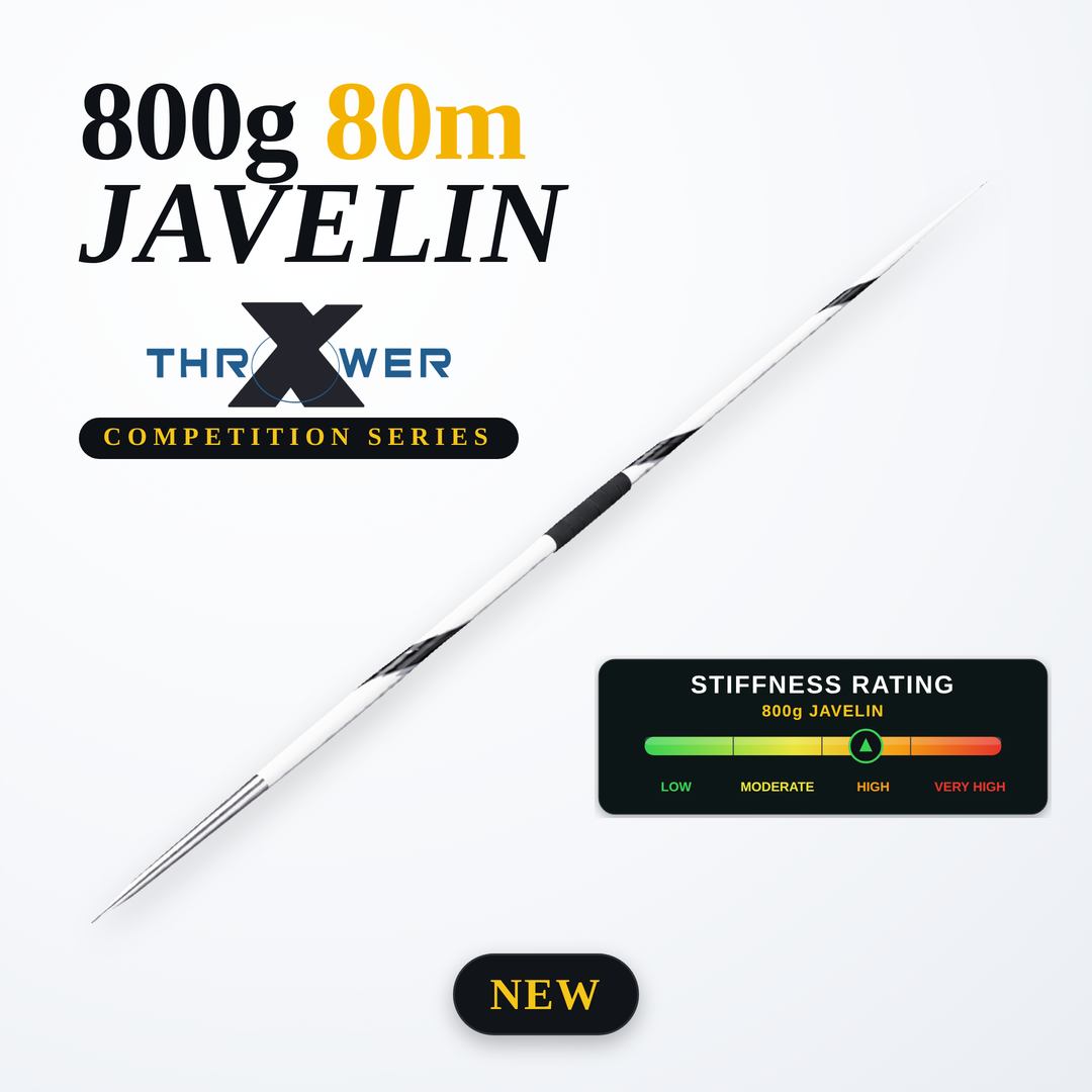 Javelin 800g Steel Tip | 80m Rating | Stiff | Elite Men