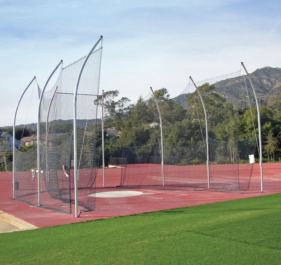 Discus Cage HS Aluminum 7 Pole Rear Access - Throws Pro 