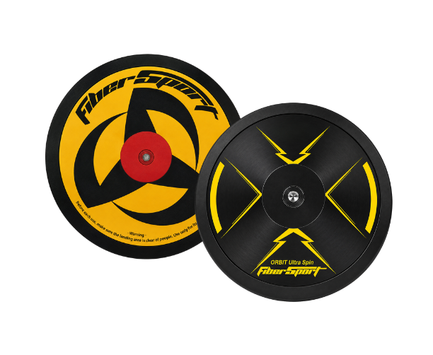 FiberSport Orbit Ultra Spin discus, 86 percent rim weight