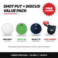 Shot Put and Discus Throw | Value Pack | Free Carrier