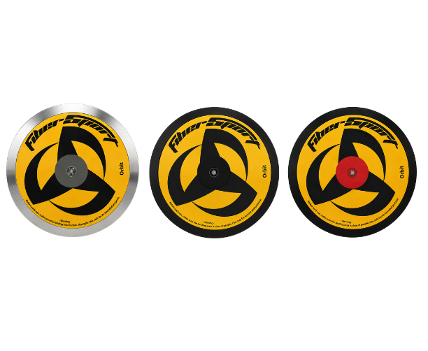 FiberSport Orbit Discus series in 1k, 1.6k and 2k with low, moderate and ultra spin models