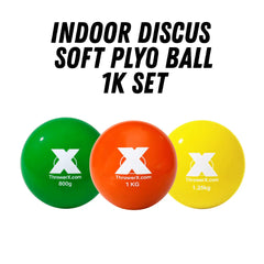 Indoor Discus Throwing Balls | Flexible and Durable | Safe Landing Thrower X