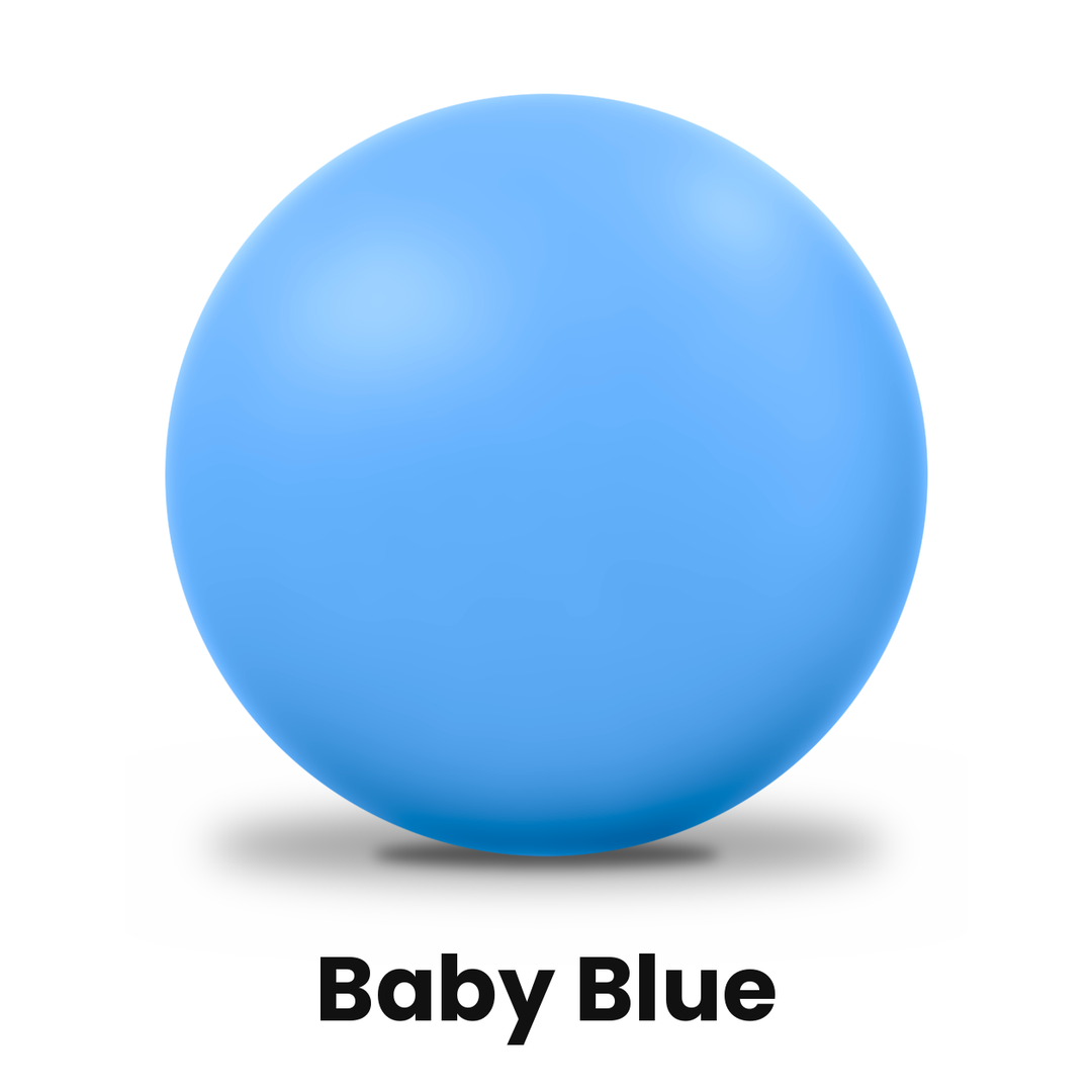 Indoor shot put hardshell in baby blue
