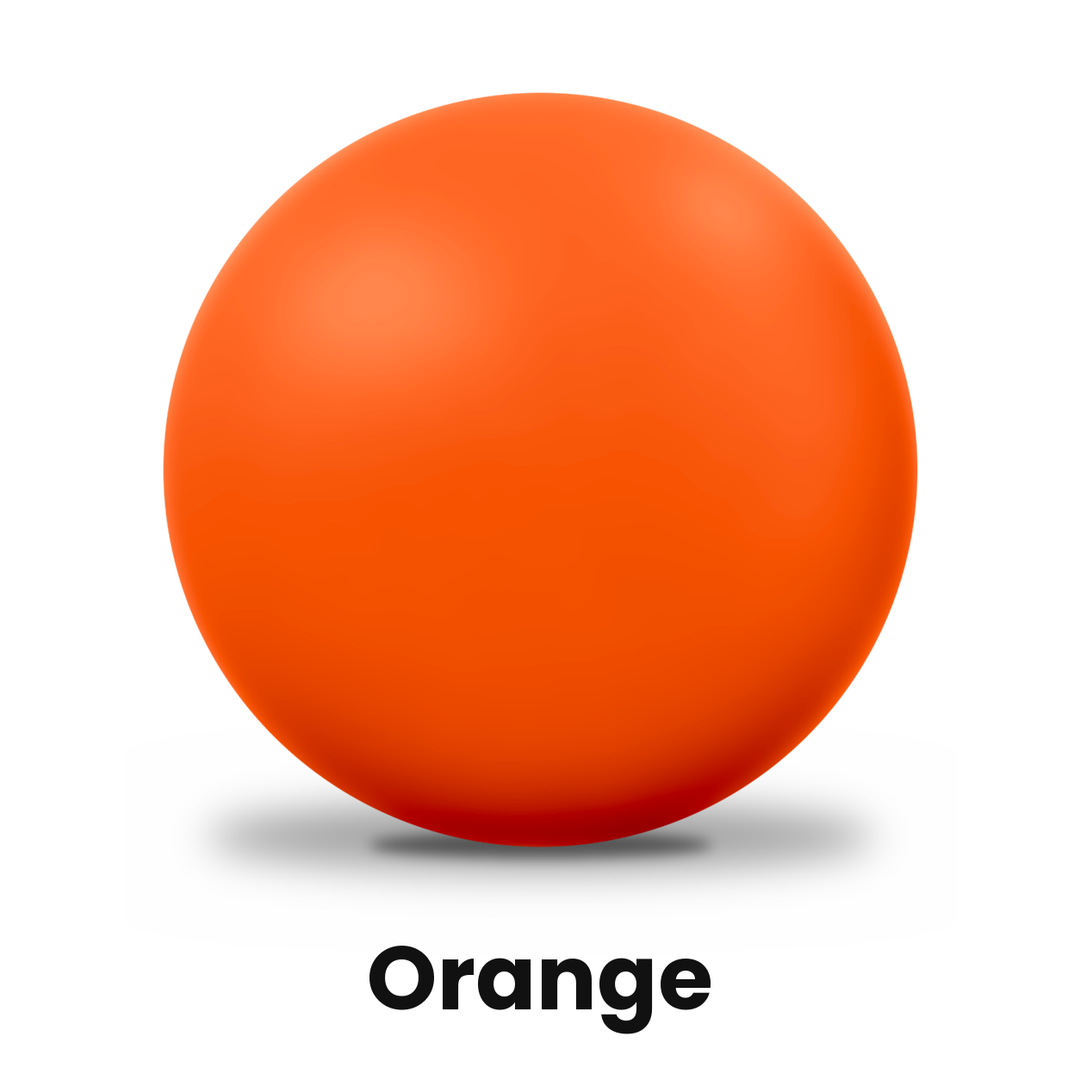Indoor shot put hardshell in orange