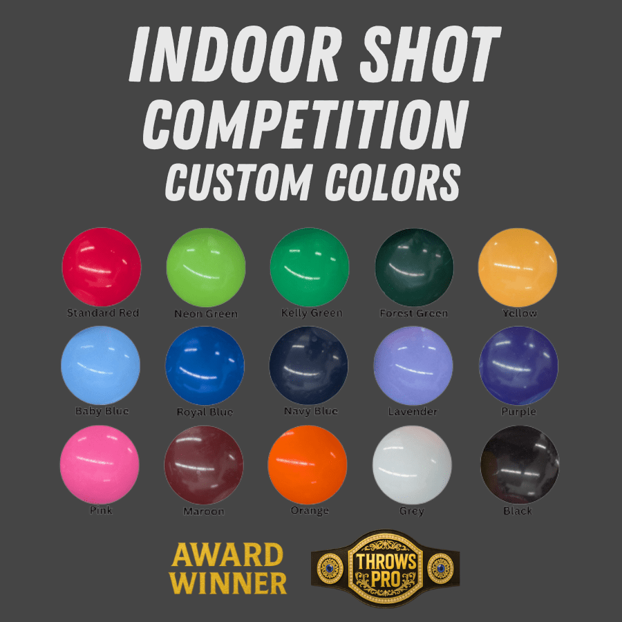 Buy Indoor Shot Put | 4k | 12lb | 16 lb | Competition Legal | Free Custom Colors - Throws Pro Fast Shipping