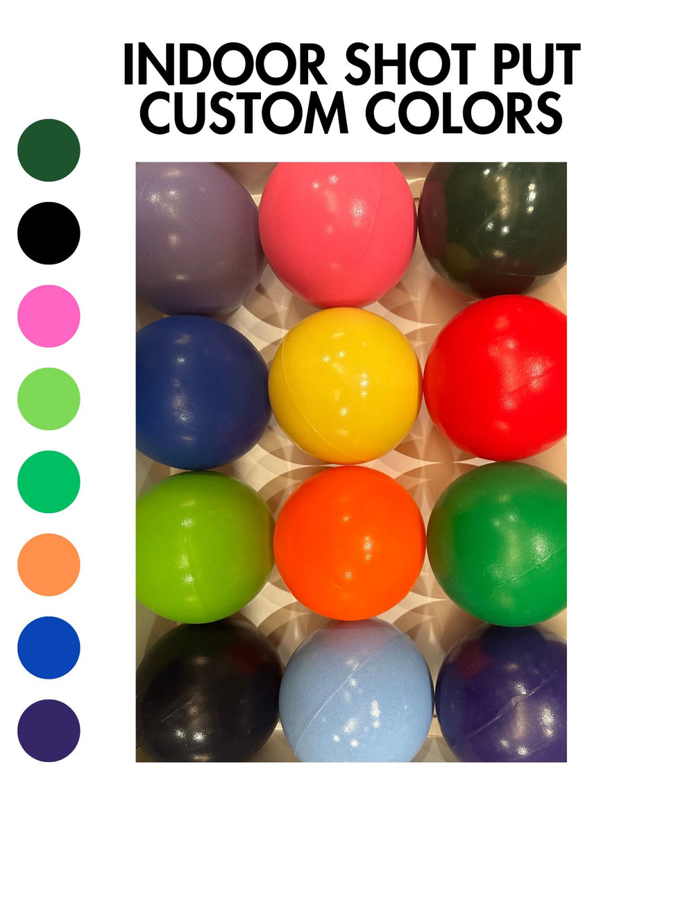 Shot Put Indoor Hardshell in 15 colors - Throws Pro 