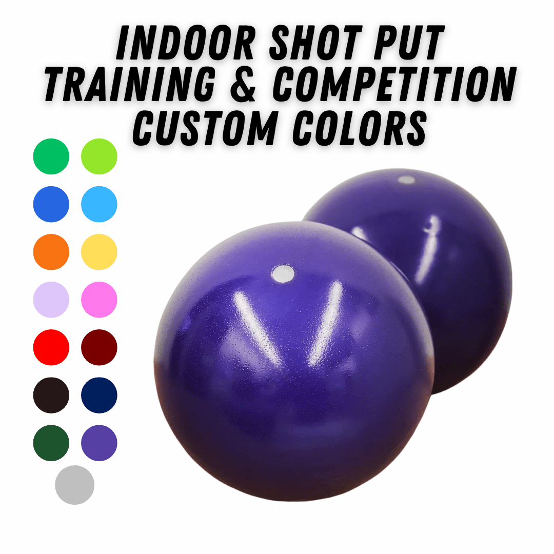 Buy Indoor Shot Put | Free Custom Colors | Training and Competition Weights - Throws Pro Fast Shipping