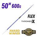 Javelin 600g Steel Tip | High School Girls - Women | 50m Distance Rating | Moderate Stiffness