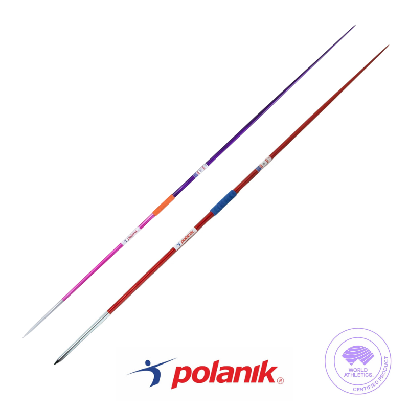 Polanik 800g javelins, Air Flyer and Sky Challenger for men's competition