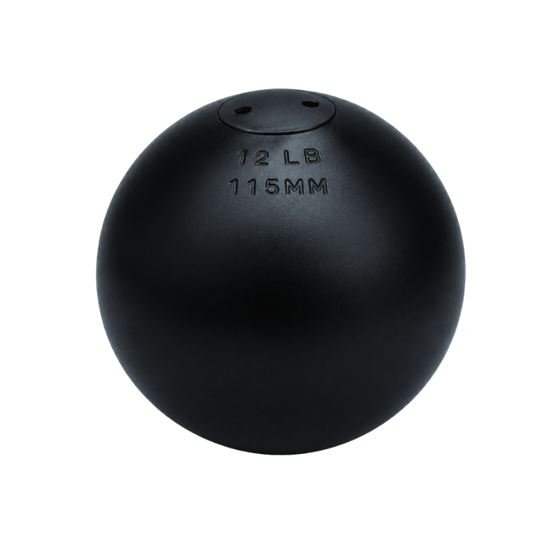 Lathe-Turned Outdoor Shot Put | 4 k, 12 lb &amp; 16 lb | NFHS &amp; NCAA Legal