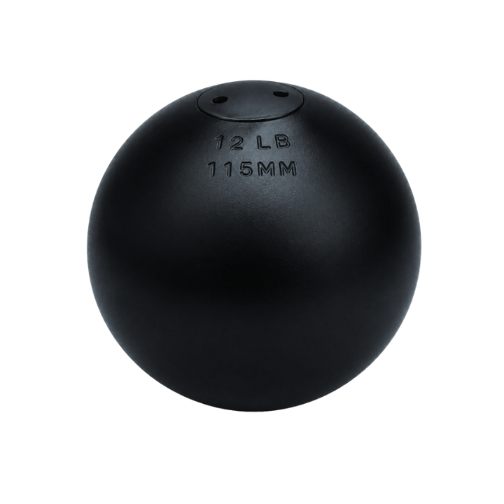 Lathe-Turned Outdoor Shot Put | 4 k, 12 lb &amp; 16 lb | NFHS &amp; NCAA Legal