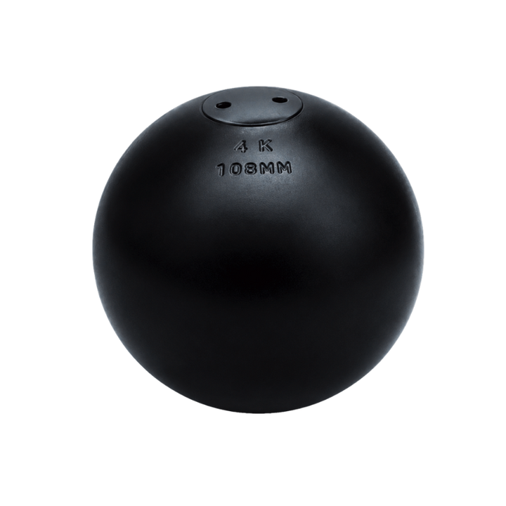 Lathe-Turned Outdoor Shot Put | 4 k, 12 lb &amp; 16 lb | NFHS &amp; NCAA Legal