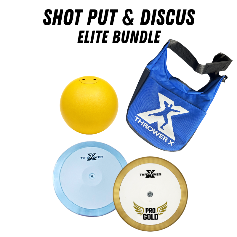 Shot Put and Discus Throw Elite Bundle | Competition Legal | Free Deluxe Carrier