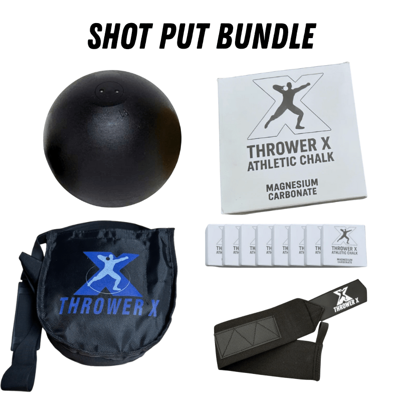 Buy Shot Put High School Bundle | Competition Legal | Chalk - Carrier - Wrist Wrap - Throws Pro Fast Shipping